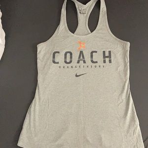 Coach gray tank Orangetheory